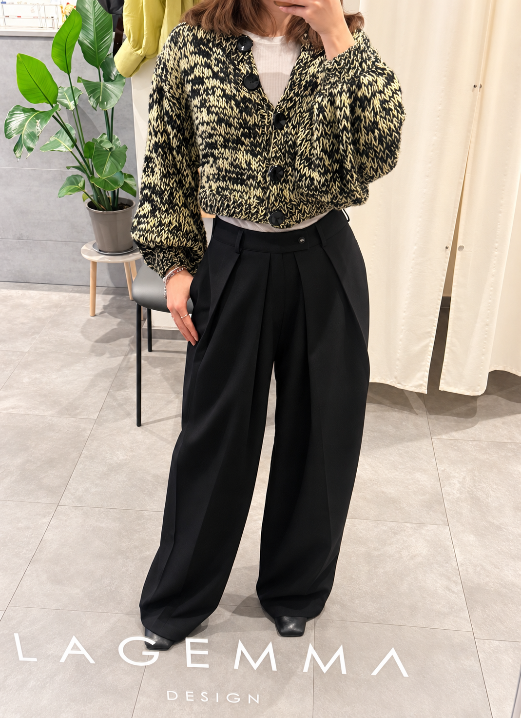 Black Pleated Troursers