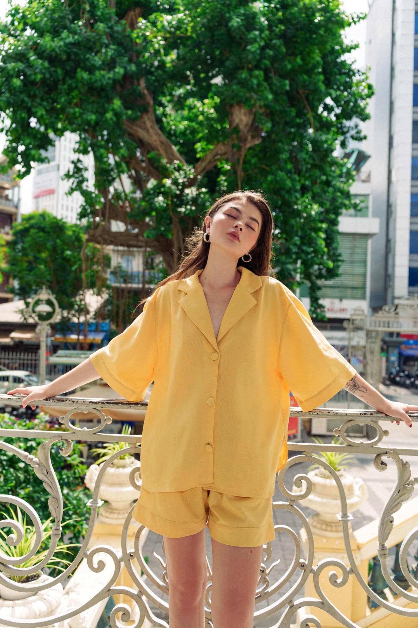 Linen Set in Yellow