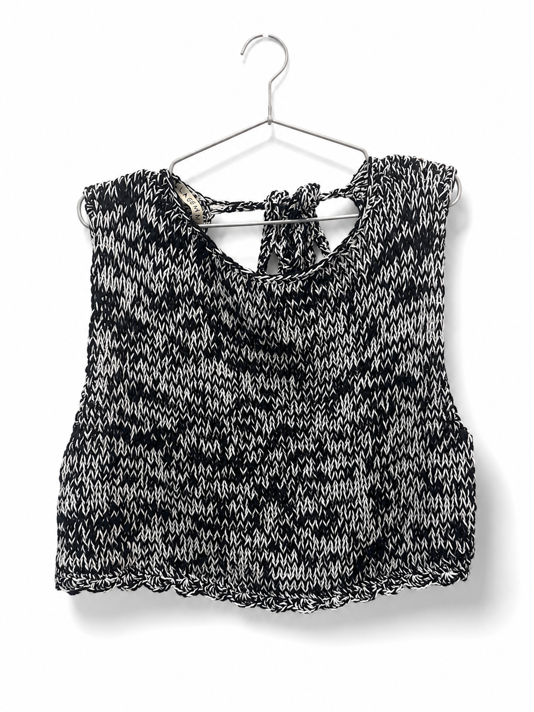 Hand Knitted Open back top