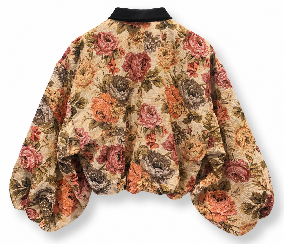 Tapestry Floral Bomber Jacket