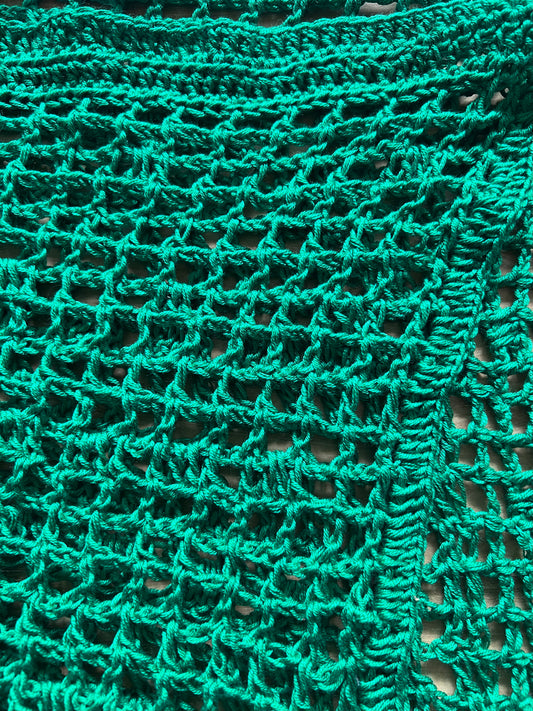 Hand-Crochet Skirt over Pants