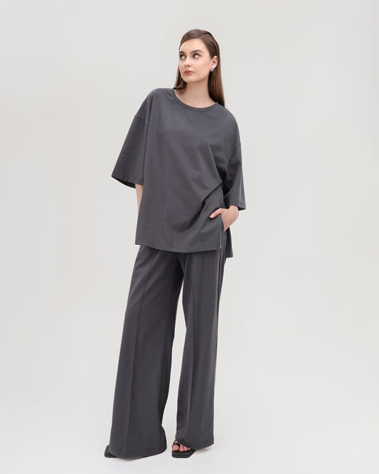 Boxy Oversized T-Shirt in grey