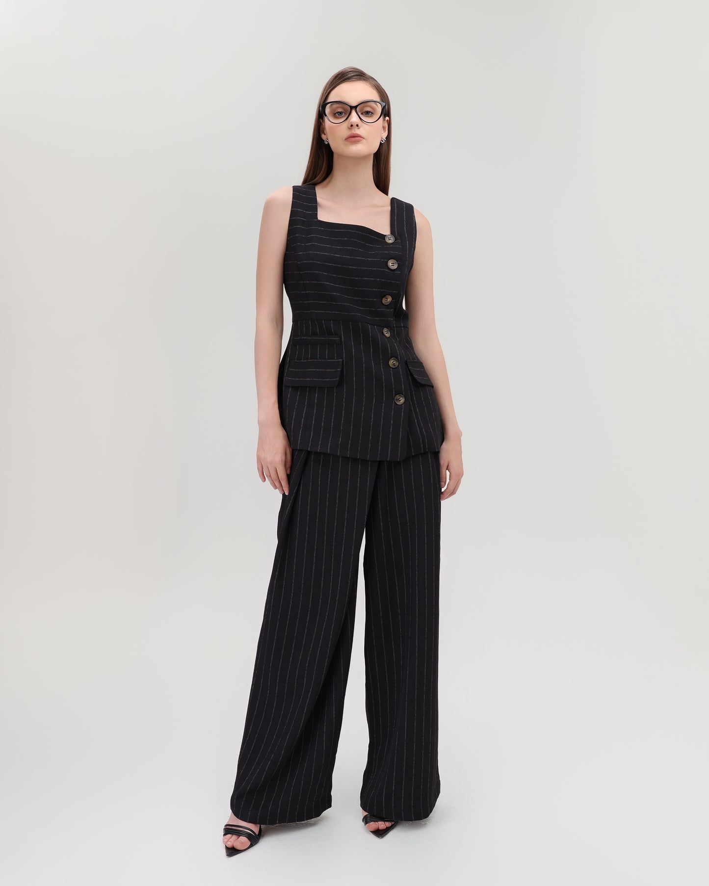 Pinstripe vest Top