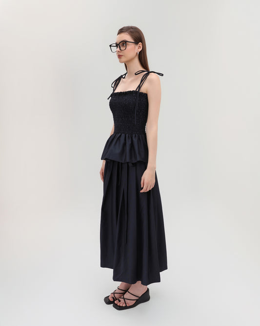 Amelia Smocked Peplum Top