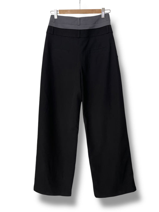 Double waisted pants in black /grey