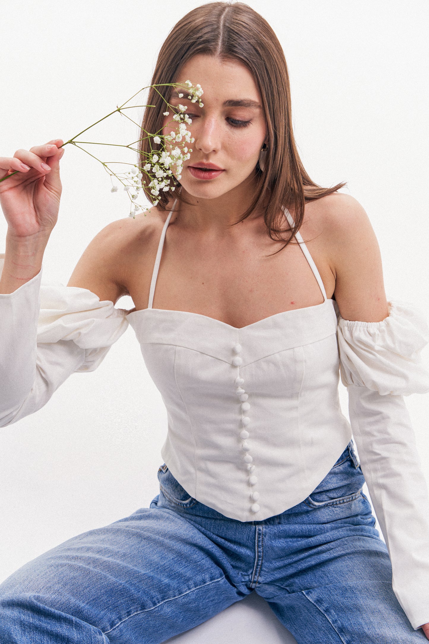 Bustier Top in Green