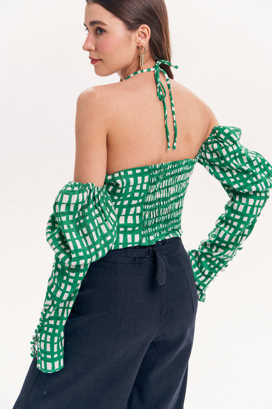 Bustier Top in Green