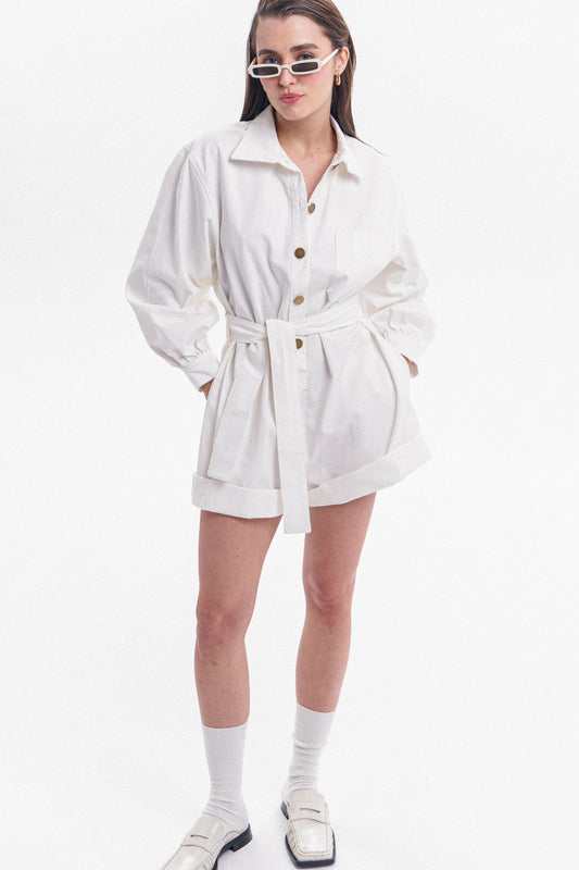 Off-White Playsuit in Khaki