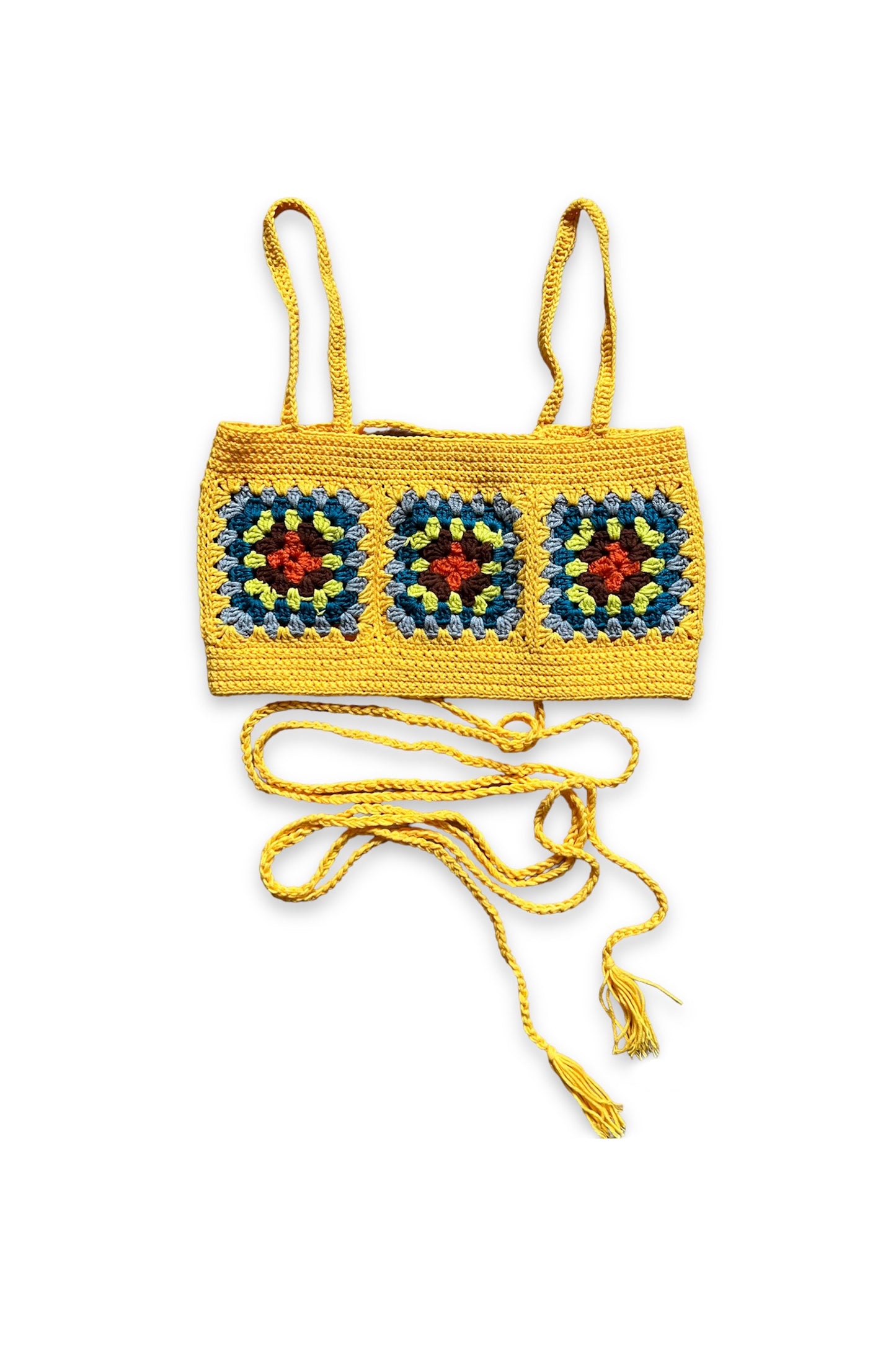 Hand Embroidery Crochet Crop Top