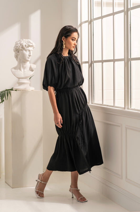 BABYDOLL SET IN BLACK