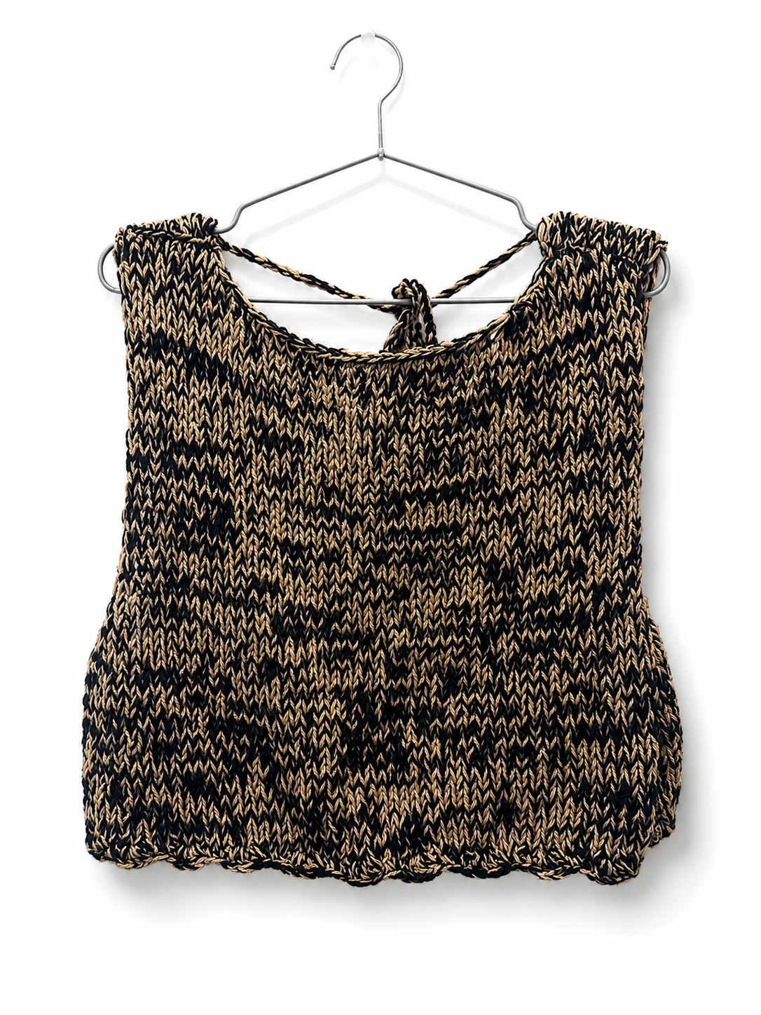Hand Knitted Open back top