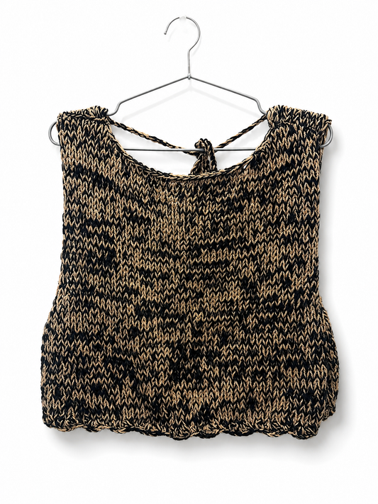 Hand Knitted Open back top