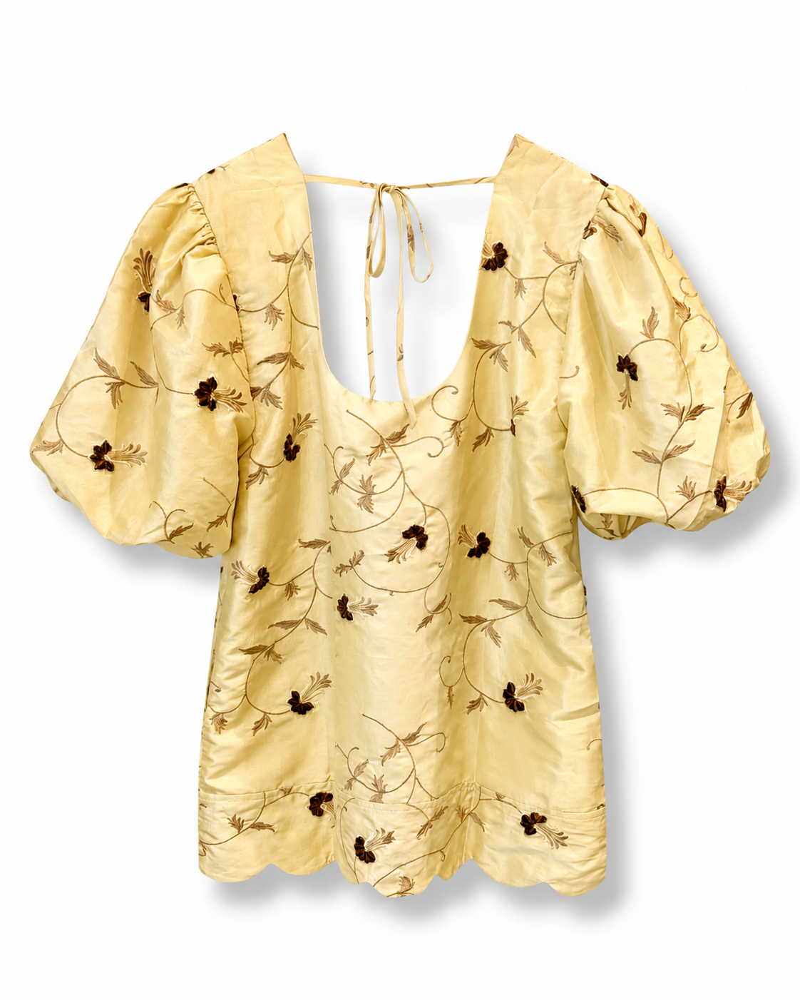 Yellow Tafta mini dress
