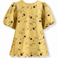 Yellow Tafta mini dress