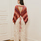 Hand Crochet Open Back Sweater in Rainbow