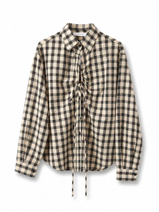 Éloise Blouse in tartan