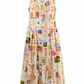 Summer postcard linen dress