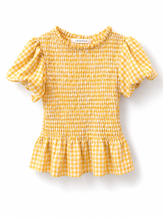 Soleil check Blouse