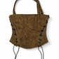 Brown Khaki Bustier Top