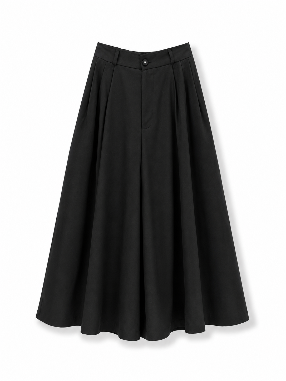 black linen skirt-pants
