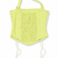 Linen Bustier Top in lime green