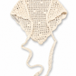 Hand Crochet headband in white