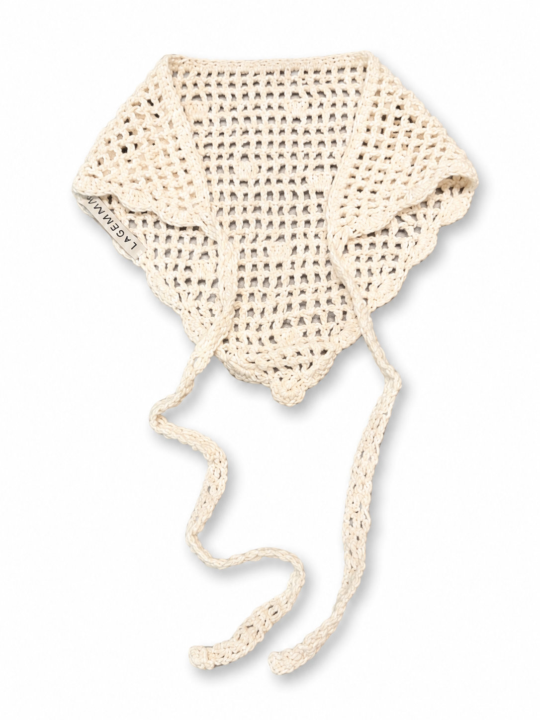 Hand Crochet headband in white