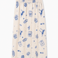 Azure sketch linen midi skirt