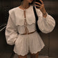 Sailor cloudy Cropped Shirt