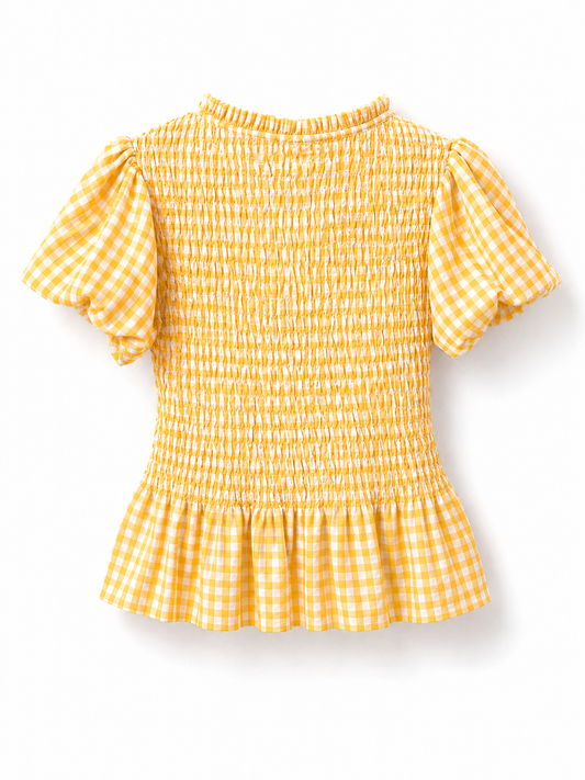 Soleil check Blouse
