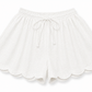 Scalloped cloudy shorts