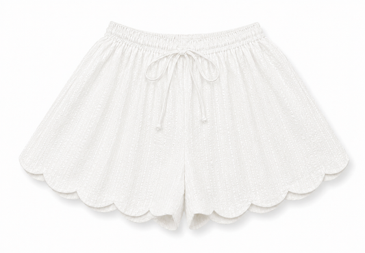 Scalloped cloudy shorts