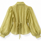 Lime green Cut-out shirt