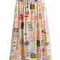 Summer Postcard linen skirt