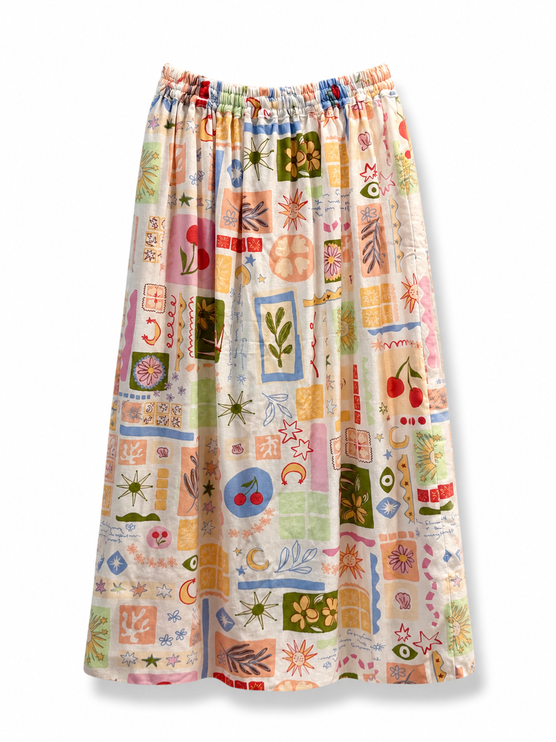 Summer Postcard linen skirt