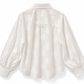 White floral cotton shirt