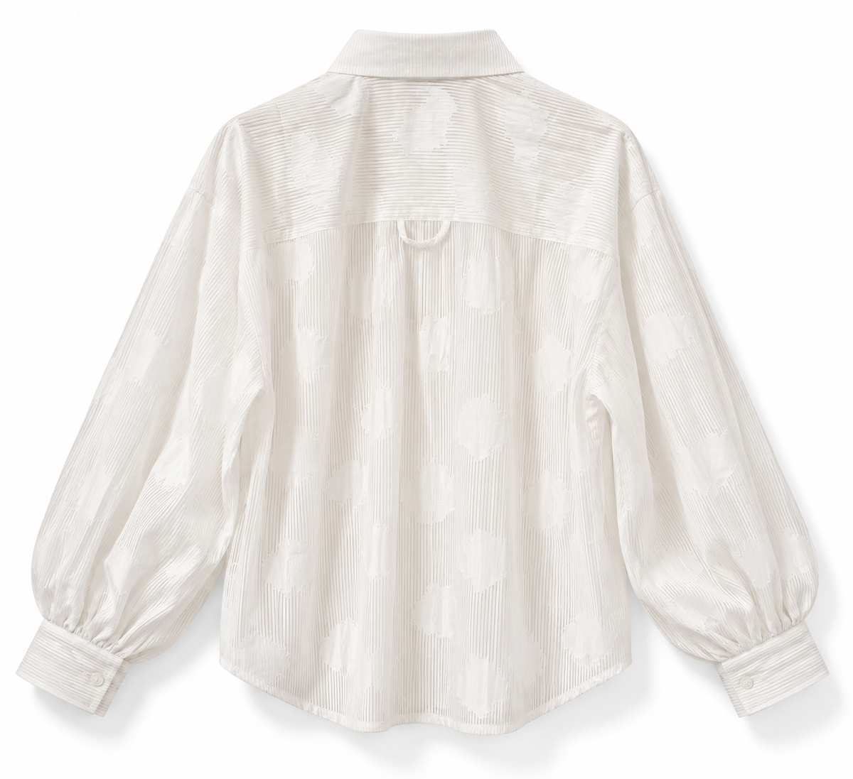White floral cotton shirt