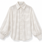 White floral cotton shirt