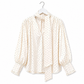 Polka Dot Scarf Blouse