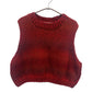 Hand- Crochet Tank Top Sweater in red