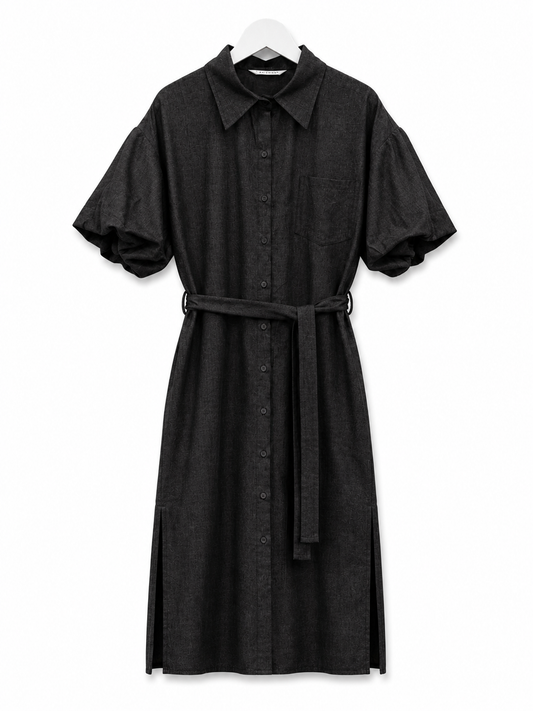 Denim shirtdress