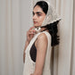 Hand Crochet headband in beige