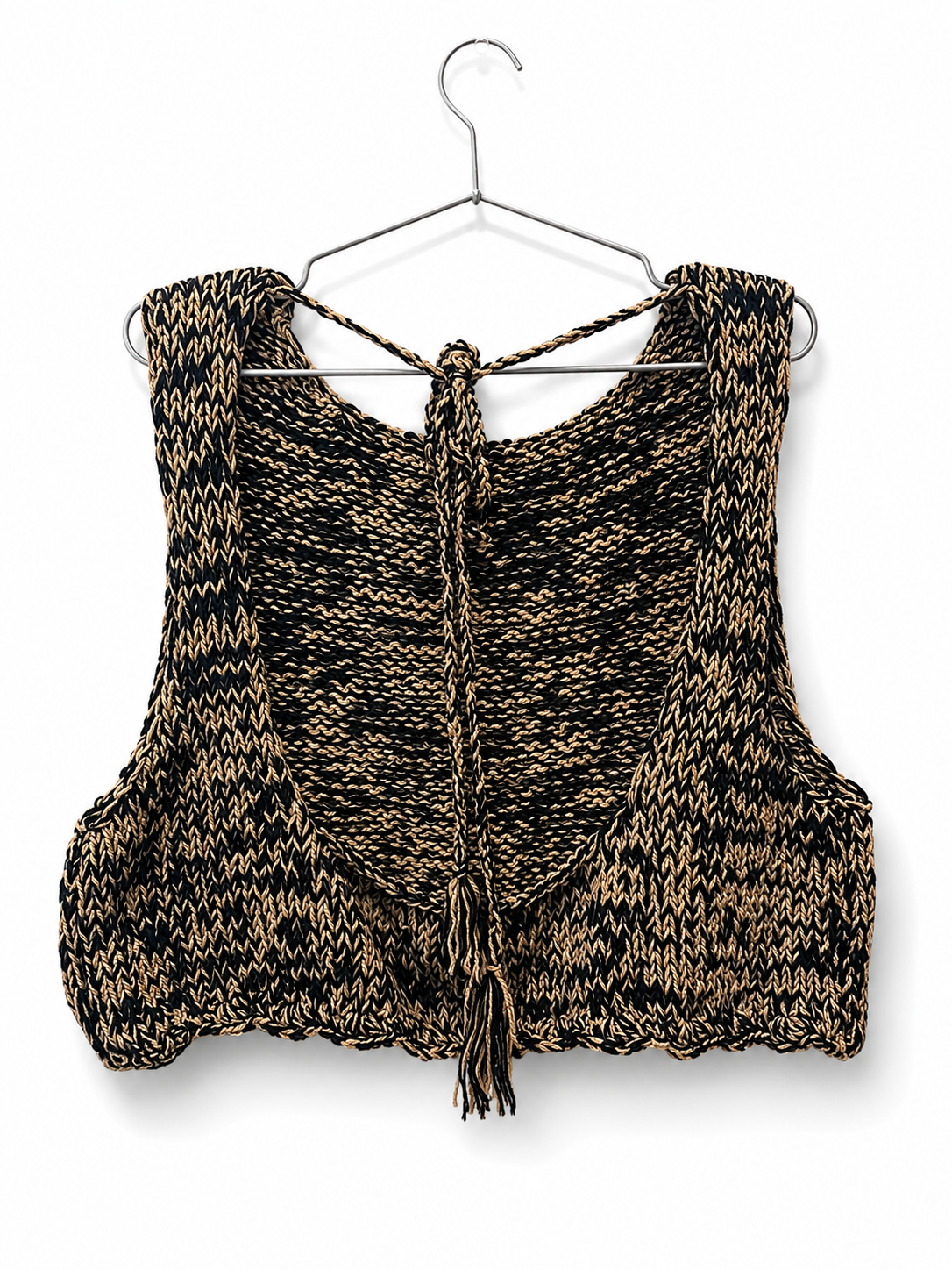 Hand Knitted Open back top