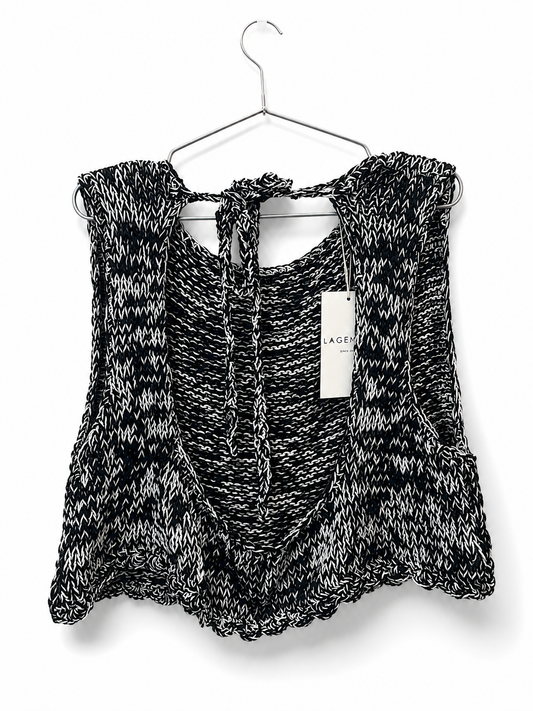 Hand Knitted Open back top