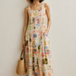 Summer postcard linen dress