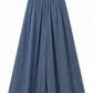 denim flowy skirt-pants