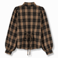 Plaid Cut-out shirt