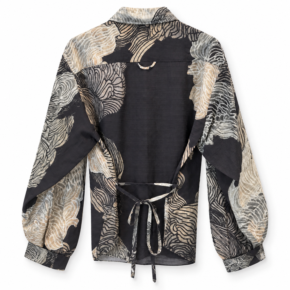 Éloise Blouse in Japanese silk print