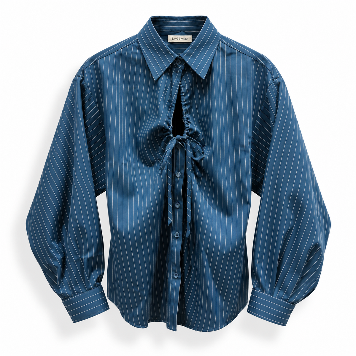 Éloise Blouse in stripes blue