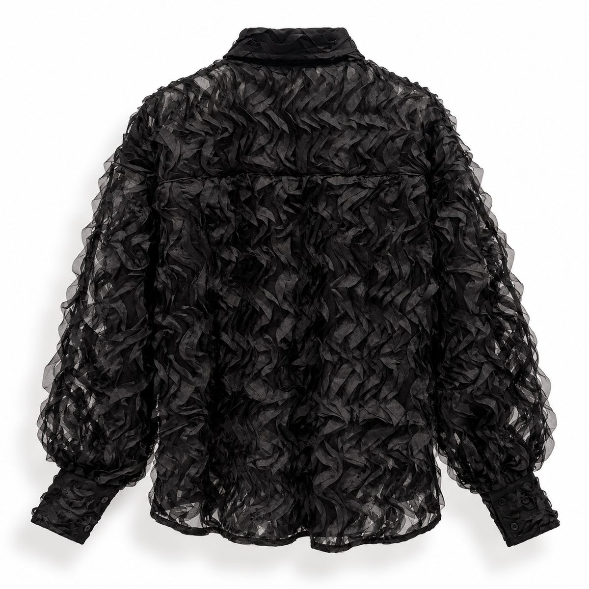 Twisted Petal Mesh Shirt